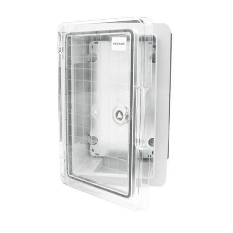 Корпус пластиковый ЩМПп с прозрачной дверцей и монтажной панелью 300х200х130мм, АБС, УХЛ1, IP65 | 11-0410 REXANT MEET