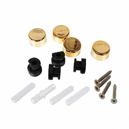 Зеркалодержатель d17 мм без сверления, золото (комплект) - пакет Tech-Krep 112585