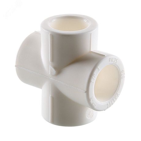 Крестовина 50 полипропиленовая PPR белая - VTp.741.0.050 VALTEC PV7415000