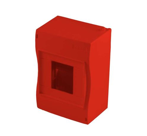 Бокс ОП 4м без защ. шторок IP40 красн. HEGEL КМ2040-02