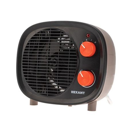 Тепловентилятор электрический настольный 2кВт со спиральным нагревательным элементом черн. Rexant 60-0034 MEET