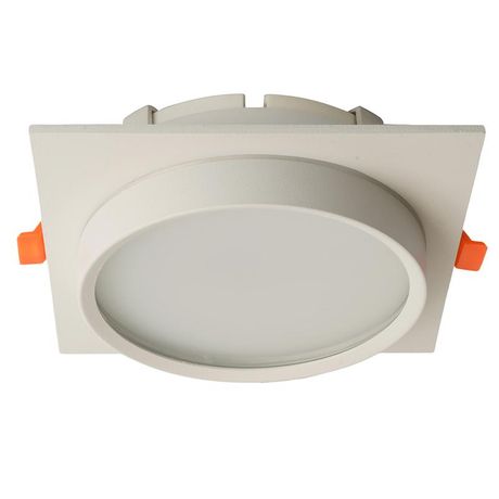 Светильник потолочный встраиваемый, 25W 230V GX70, IP44, белый, квадрат, без лампы, DL705 | 51107 FERON