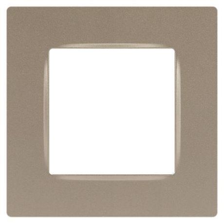 Рамка для розеток и выключателей Серия 12 12-5201-04 на 1 пост, Классик, шампань | Б0067795 ЭРА