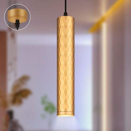 Светильник подвесной (подвес) PL15 GD MR16 GU10 потолочный цилиндр золото | Б0061376 ЭРА