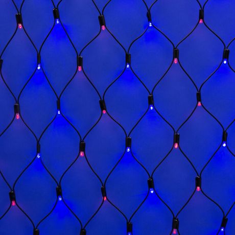 Сетка светодиодная статическое свечение 2*1,5м Соединяемая 288 светодиодов Красно-синий свет Провод черный ULD-N2015-288/SBK RED-BLUE IP67 - UL-00005486 Uniel