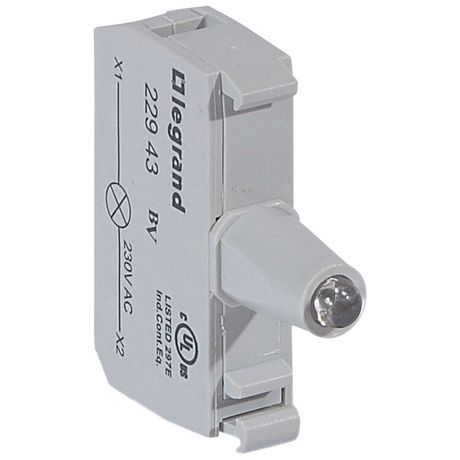 Блок контактов со светодиодом 230В под винт син. Osmoz Leg 022943 Legrand