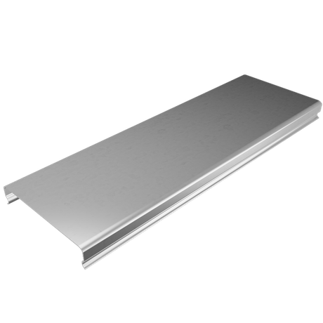 Крышка для лотка осн.400 L3000 сталь 1мм "ПЛЮС" KLplus400-1.0-3000 HD гор. оцинк. КМ PL1343 КМ-Профиль