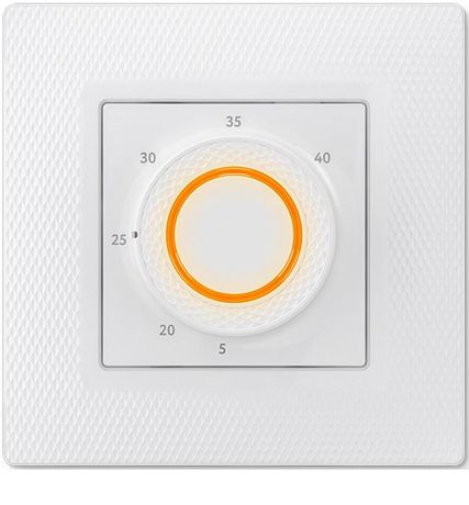 Терморегулятор программируемый LumiSmart 25 3.5кВт 16А датчик пола/датчик воздуха в компл. переходник для рамок Unica/Valena/Basic 55 бел. Теплолюкс 100035924400 ССТ