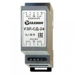 Устройство защиты оборудования подключенного к шлейфам сигнализации линиям связи и вторичного питания систем УЗЛ-СД-24 Тахион 20113