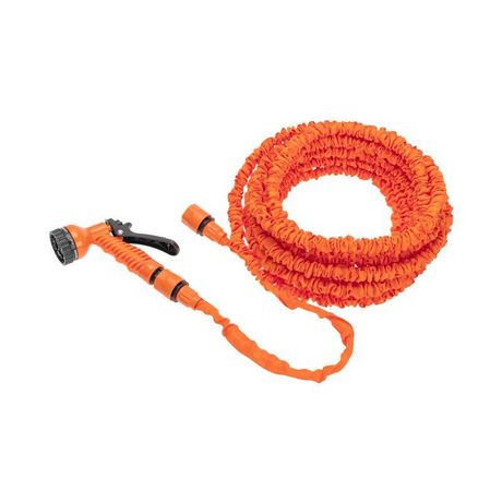 Набор поливочный растягивающийся шланг 20м пистолет 7 режимов соединитель ЧЕТЫРЕ СЕЗОНА 62-0258 MEET