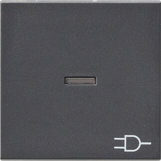 Клавиша одинарная перекидная для выкл-ля/кнопки пластик антрацит матовая IP20 Gira System 55 020928