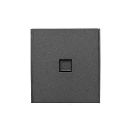 Розетка компьютерная СП STRONG MIELE RJ45 кат.6 графит Kranz KR-78-0724-6