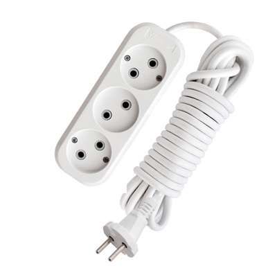 Удлинитель 3х10м без заземл. 10А IP20 Е-203 ПВС 2х1 АБС-пластик UNIVersal 9631967 Союз