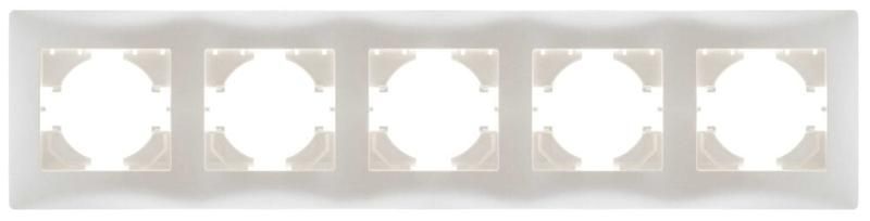 Рамка 5-местн. Bravo жемчуж. GUSI С1050-028