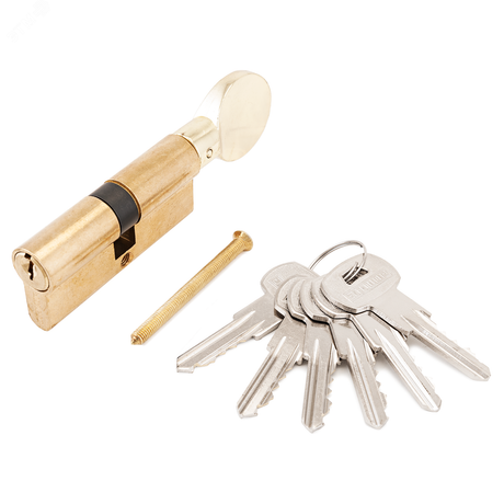 Механизм цилиндровый для врезных замков, АЛЛЮР A.G 70-6К ВР золото (латунь) - 1271 ПТК