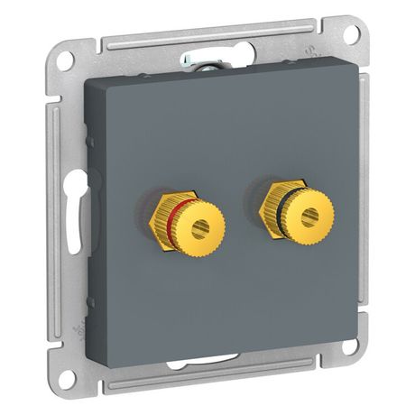 Аудиорозетка ATLASDESIGN двухместная грифель - ATN000787 APC