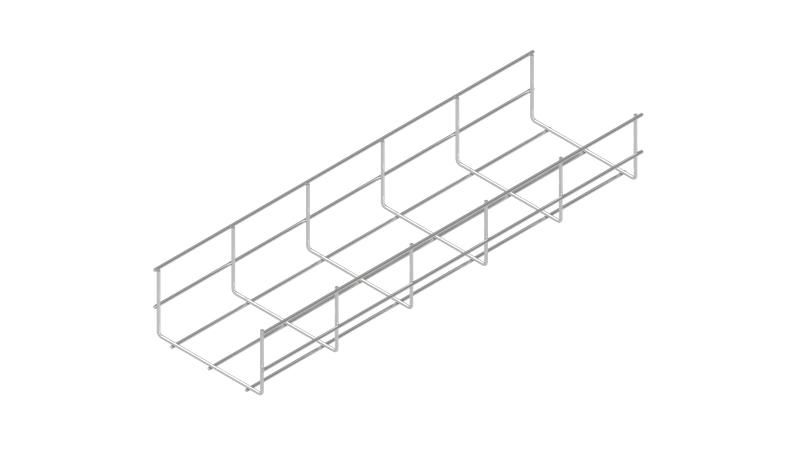 Проволочный лоток 80х300 L3000 мм INOX304 | PL80-300-3000 КМ - профиль КМ-Профиль LO26734
