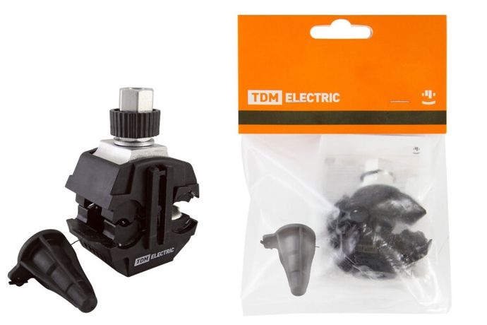 Зажим герметичный для ответвления от неизолированного проводника ЗГОНП 16-120/16-35 (N640) рознич. упак. | SQ0412-1009 TDM