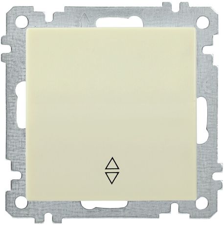 Переключатель проходной 1-кл. СП BOLERO 10А IP20 ВС10-1-2-Б механизм крем. IEK EVB12-K33-10