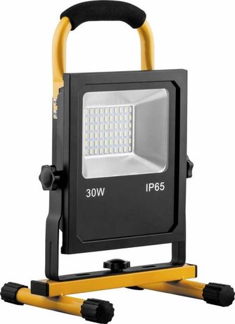 Прожектор светодиодный LL-913, с зарядным устройством 30W, 6400K, 60*SMD5730, IP65, 215*185*350 мм | 32089 FERON
