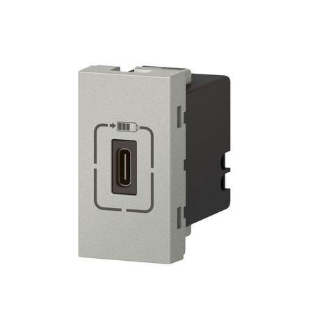 Розетка USB-C для зарядки - Программа Mosaic 1 модуль алюминий 079389 Legrand
