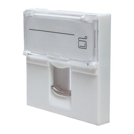 Панель лицевая 1 порт (45х45 Keystone шторка откидное маркировочное окно) (DIY упак.) - 10-0301-1 Net.on