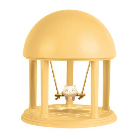 Светильник светодиодный настольный JS9-CAT-ye КОТИК ночник аккумуляторный (8 мелодий; 3 цвета подсветки) IP20 желт. JazzWay 5061293