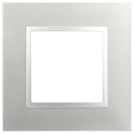 Рамка для розеток и выключателей Elegance 14-5011-03 Classic, на 1 пост, алюминий | Б0060573 ЭРА