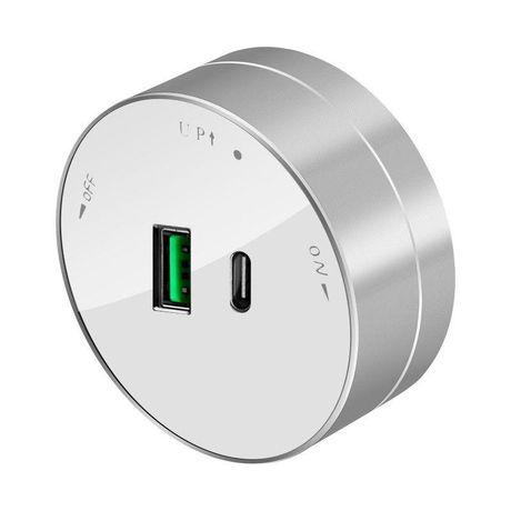 Розетка MultiTrack с 2-мя заряд. устройствами USB тип А+С 18Вт 5В/3А бел. SE MTK13003W APC