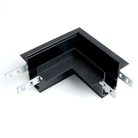 Соединитель угловой для низковольтного встраиваемого шинопровода, черный, LD2004 | 41980 FERON