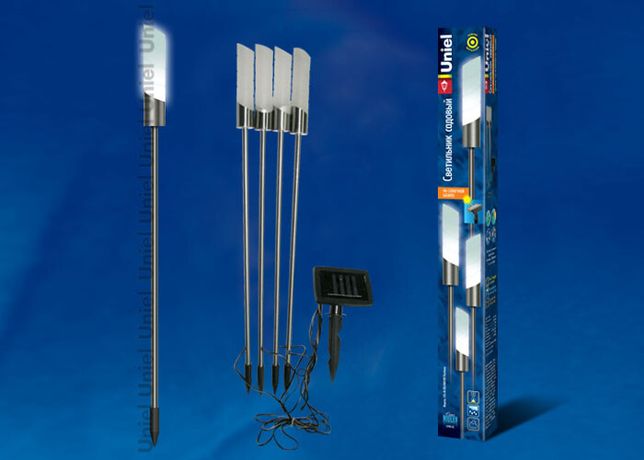 Светодиодный садовый светильник USL-M-026/MM590 на солнечной батарее Flambeau Modern - 08674 Uniel