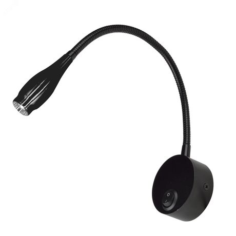 Светильник светодиодный настенный гибкий для интерьерного освещения ULT-F22-3W/4000K IP20 BLACK. 85-265В. Белый Свет (4000К). Черный. TM - UL-00004240 Uniel