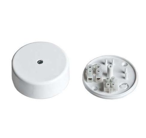 Коробка распределительная для о/п, D=62мм,H=24мм (2 клемника) белая | 65001Б Рувинил TYCO