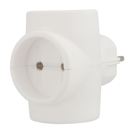 Евротройник электрический без заземления 220 В 6-10 A индивидуальный пакет | 11-1068 REXANT MEET