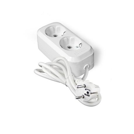 Удлинитель Е-302А ПВС 3*1,5 ,2 гнезда, с заземлением, 3м (еврослот) - 1718 Союз