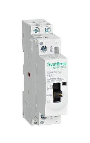 Контактор модульный 2P 2НО 16A AC 230В-230В City9 | C9C32216 |Systeme Electric APC
