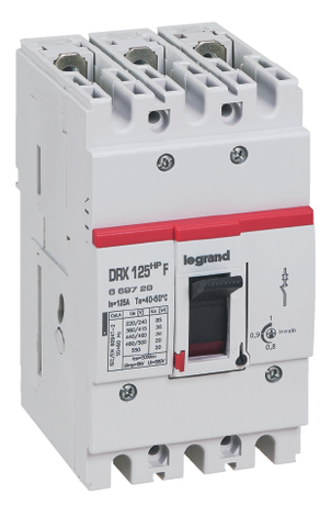 Автоматический выключатель DRX 125 HP TM Рег 3П 125A 50кА | 669749 Legrand