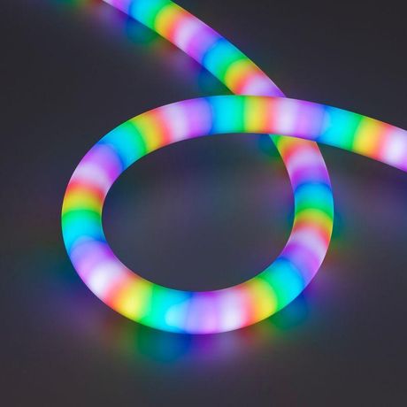 Лента светодиодная SPI MOONLIGHT-BLACK-SIDE-G180-D25mm 12V RGB-PX2 21.6Вт/м IP65 wire x1 боков. вывод кабеля герметичная (уп.5м) Arlight 044974