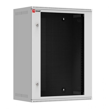 Шкаф телекоммуникационный настенный 15U (600х350) дверь стекло, Astra A серия EKF Basic | ITB15G350