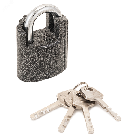 Замок навесной с дисковым механизмом секрета, АЛЛЮР ВС2Ч-501 (HA-501) античное серебро - 1397 ПТК