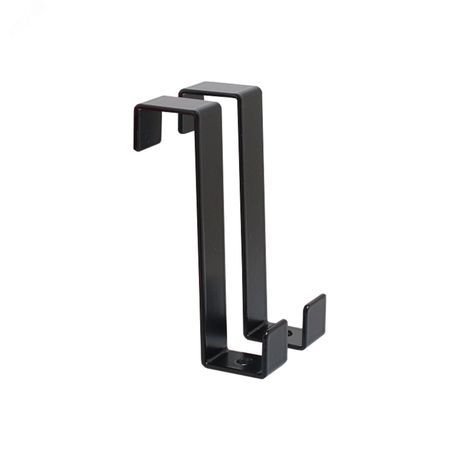 Крючок АЛЛЮР КДН-1 (20х20) черный 2 шт. на дверь мебели навесной - 15483 ПТК