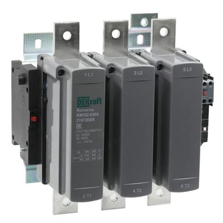 Контактор 630А 220В_АС АС3_ АС4 1НО+1НЗ КМ-102 | 21973DEK DEKraft APC