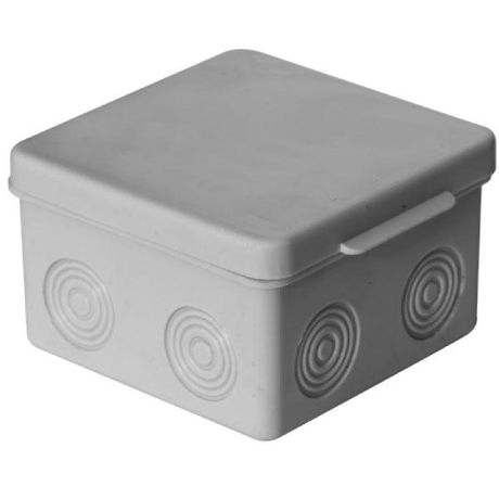 Коробка распаячная ОП 80х80х50мм без гермовводов сер. Урал Пак КО-52117080-100 У.ПАК