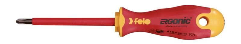 Отвертка диэлектрическая Ergonic крестовая +/- H 2X100 | 41620390 Felo