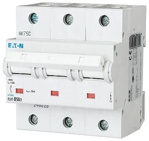 Выключатель автоматический 50А, кривая отключения В, 3 полюса, отключающая способность 25 кА - 248028 EATON