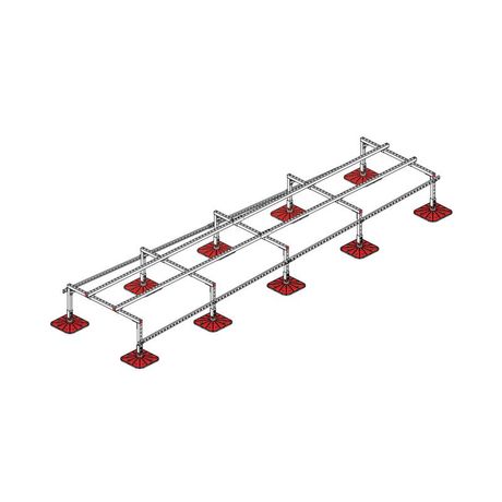 Конструкция опорная для установки оборудования TECHNORAPTOR FOOT 1200х5000 тип 2 KM-TR-F-SSEI-1200-5000-2 КМ TR0022 КМ-Профиль