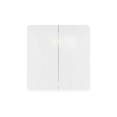 Выключатель 2-кл. СП ROUND MIELE 10А с подсветкой перламутр Kranz KR-78-0714-1