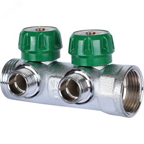 Коллектор распределительный 1' х 2 выхода 1/2' - SMB-6850-011202 STOUT RG008UJDJ7H5B5