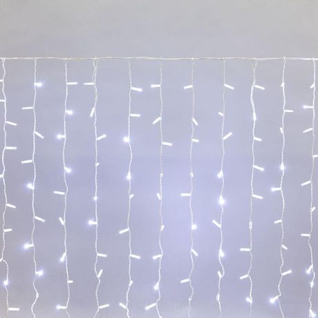Гирлянда профессиональная Светодиодный Дождь 2х1.5м постоянное свечение белый провод 220В - 235-115 NEON-NIGHT