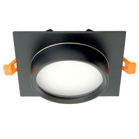 Светильник потолочный встраиваемый, 15W 230V GX53, IP44, черный, квадрат, без лампы, DL505 | 51104 FERON